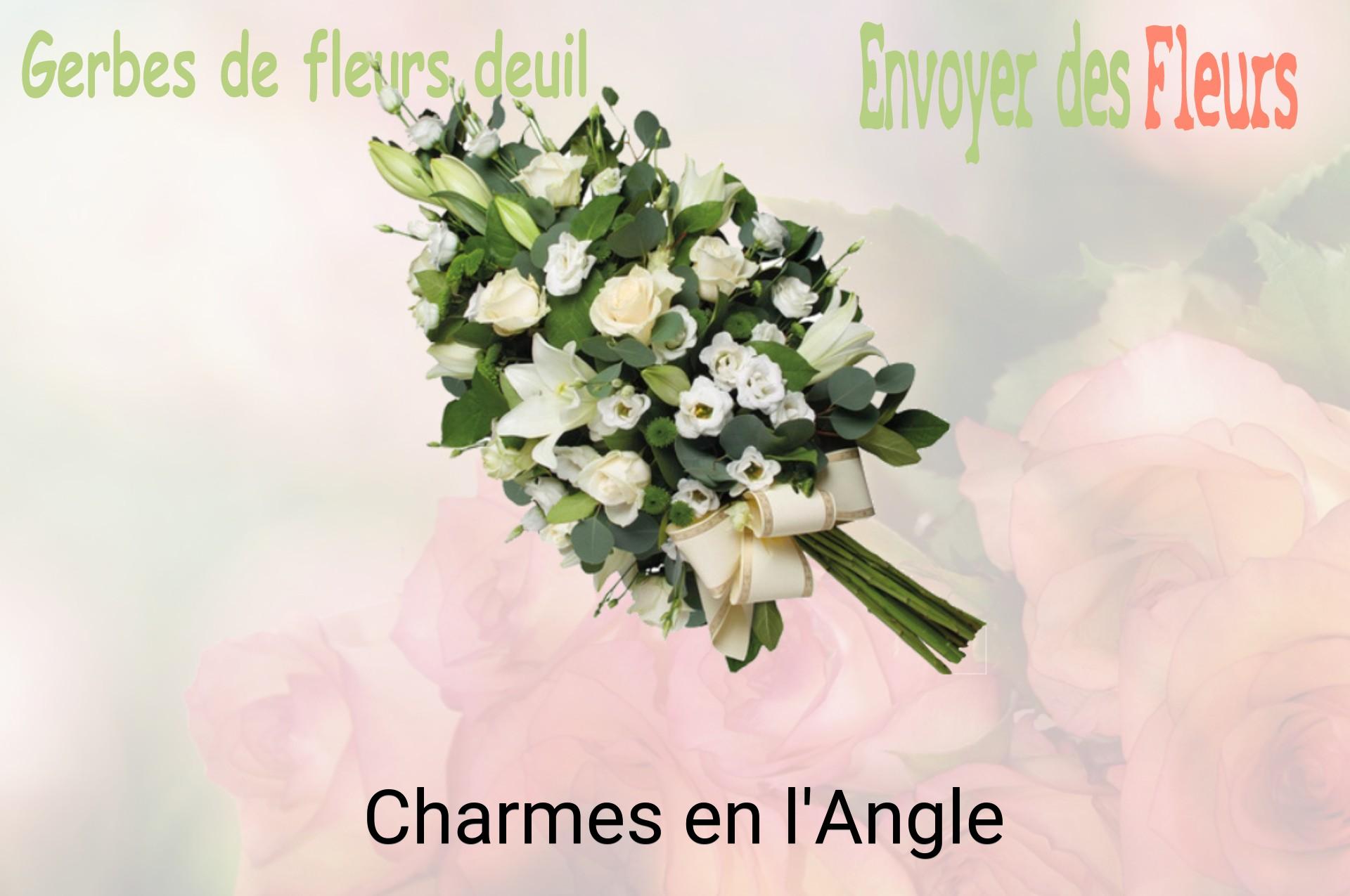 Gerbe de fleurs de deuil livrée à Charmes-en-l'Angle